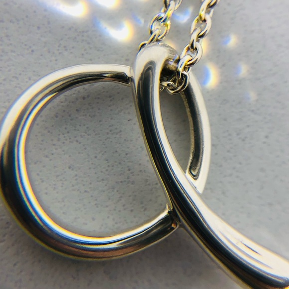 SOLD Tiffany & Co Alphabet Letter A Necklace with BOX RIBBON - Picture 7 of 12